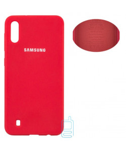 Чохол Silicone Cover Full Samsung A10 2019 A105 червоний