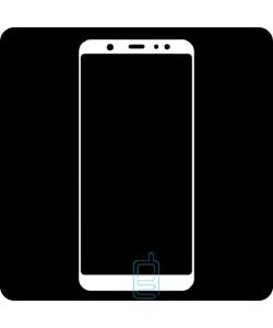 Защитное стекло Full Screen Samsung A6 Plus 2018 A605 white тех.пакет