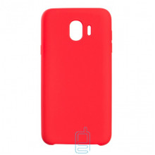 Чехол Silicone Case Original Samsung J4 2018 J400 красный (14)