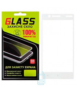Защитное стекло Full Screen Nokia 3 white Glass