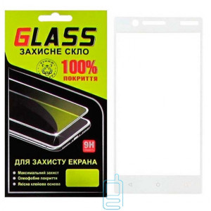 Захисне скло Full Screen Nokia 3 white Glass