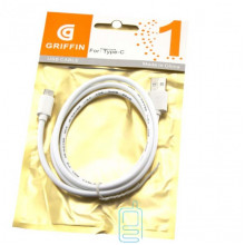 USB кабель Griffin Type-C 1m білий