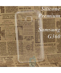 Чехол силиконовый Premium Samsung Core Prime G360, G361 прозрачный