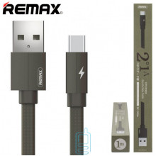 USB кабель Remax RC-094a Kerolla Type-C 1m зелений
