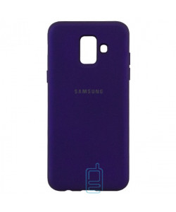 Чехол Silicone Case Full Samsung A6 2018 A600 фиолетовый