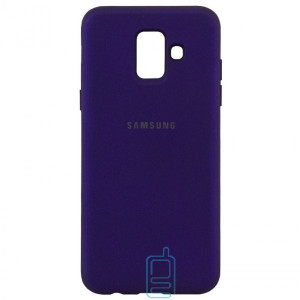 Чехол Silicone Case Full Samsung A6 2018 A600 фиолетовый