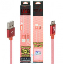 USB кабель King Fire FY-021 micro USB 1m красный