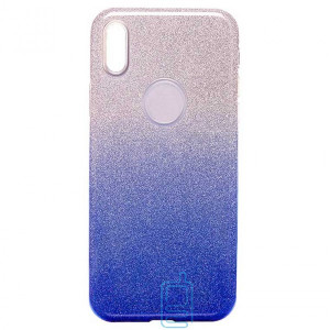 Чехол силиконовый Shine Apple iPhone XR градиент синий