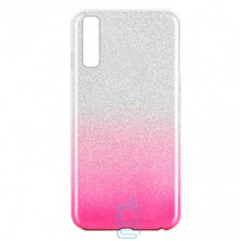 Чехол силиконовый Shine Samsung A70 2019 A705 градиент розовый