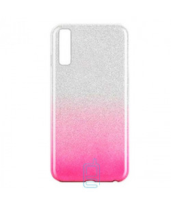 Чехол силиконовый Shine Samsung A70 2019 A705 градиент розовый