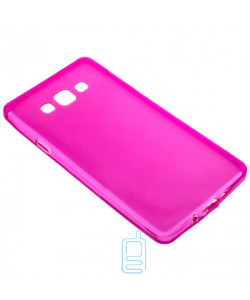 Чехол силиконовый цветной Samsung A7 2015 A700 розовый