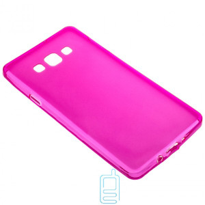 Чохол силіконовий кольоровий Samsung A7 2015 A700 рожевий