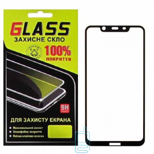 Захисне скло Full Glue Nokia 8.1 black Glass