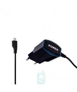 Мережевий зарядний пристрій Power 7 Star C-02 1.0A micro-USB black