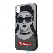 Чехол Creative TPU+PC Apple iPhone X, XS Sup girl