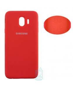 Чехол Silicone Cover Full Samsung J4 2018 J400 красный