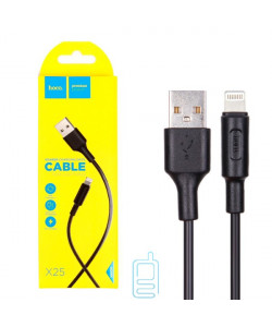 USB кабель Hoco X25 "Soarer" Apple Lightning 1m чорний