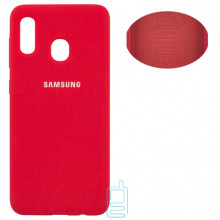 Чехол Silicone Cover Full Samsung A20 2019 A205, A30 2019 A305 красный