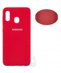 Чохол Silicone Cover Full Samsung A20 2019 A205, A30 2019 A305 червоний