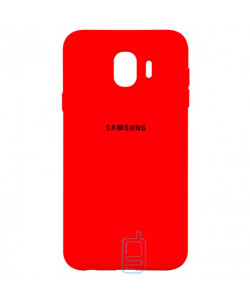 Чехол Silicone Case Full Samsung J4 2018 J400 красный
