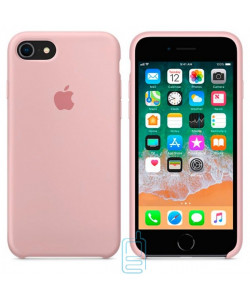Чехол Silicone Case Apple iPhone 7, 8 светло-розовый 12