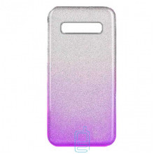 Чехол силиконовый Shine Samsung S10 G973 градиент фиолетовый
