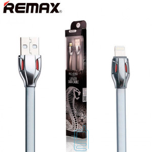 USB кабель Remax Laser RC-035i Apple Lightning 1m серый