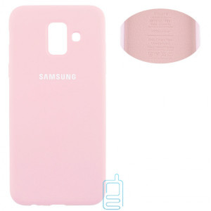 Чехол Silicone Cover Full Samsung A6 2018 A600 розовый