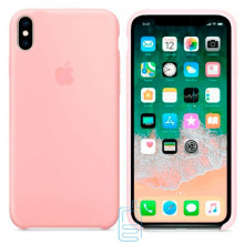 Чохол Silicone Case Apple iPhone XS Max блідо-рожевий 19