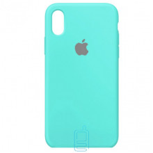 Чохол Silicone Case Full iPhone XS Max бірюзовий