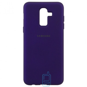 Чохол Silicone Case Full Samsung J8 2018 J810 фіолетовий