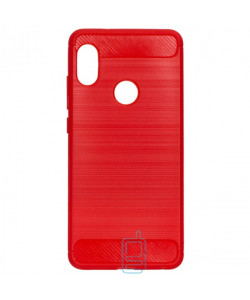 Чохол силіконовий Polished Carbon Xiaomi Redmi S2, Y2 червоний