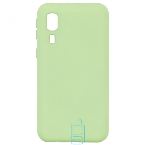 Чехол Silicone Cover Full Samsung A2 Core A260 салатовый