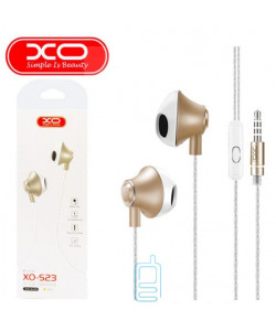 Наушники с микрофоном XO S23 бело-золотистые