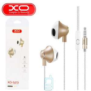 Навушники з мікрофоном XO S23 біло-золотисті