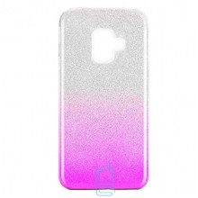 Чехол силиконовый Shine Samsung A6 2018 A600 градиент розовый