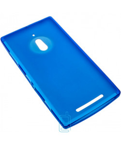 Чехол силиконовый цветной Nokia Lumia 830 синий