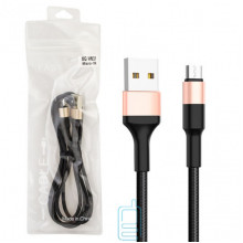 USB Кабель XG W637 1m micro USB тех.пакет чорний
