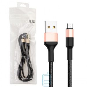 USB Кабель XG W637 1m micro USB тех.пакет чорний