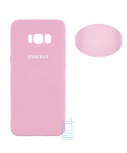 Чехол Silicone Cover Full Samsung S8 Plus G955 розовый