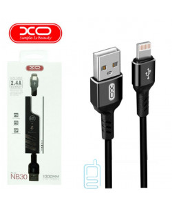 USB кабель XO NB30 Apple Lightning 1m черный
