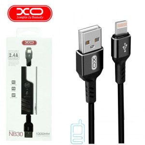 USB кабель XO NB30 Apple Lightning 1m чорний