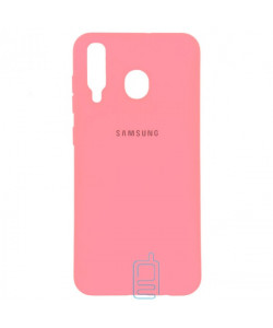 Чехол Silicone Case Full Samsung M30 2019 M305 розовый