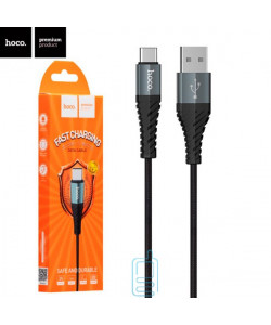 USB кабель Hoco X38 "Cool" Type-C 1m чорний
