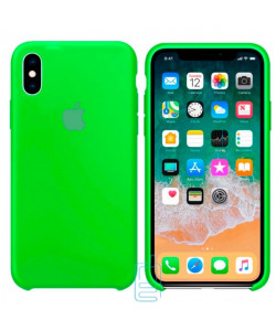 Чехол Silicone Case Apple iPhone X, XS ярко-зеленый 40