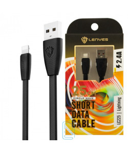 USB Кабель Lenyes LC225 Lightning 0.25m чорний