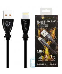 USB Кабель Lenyes LC901 Lightning чорний