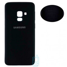 Чохол Silicone Cover Full Samsung A8 2018 A530 чорний
