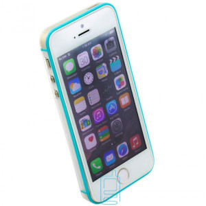 Чехол-бампер Apple iPhone 5 Vser голубой