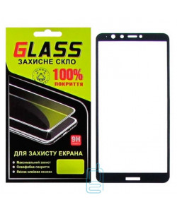 Захисне скло Full Glue Huawei Y9 2018, Enjoy 8 Plus black Glass